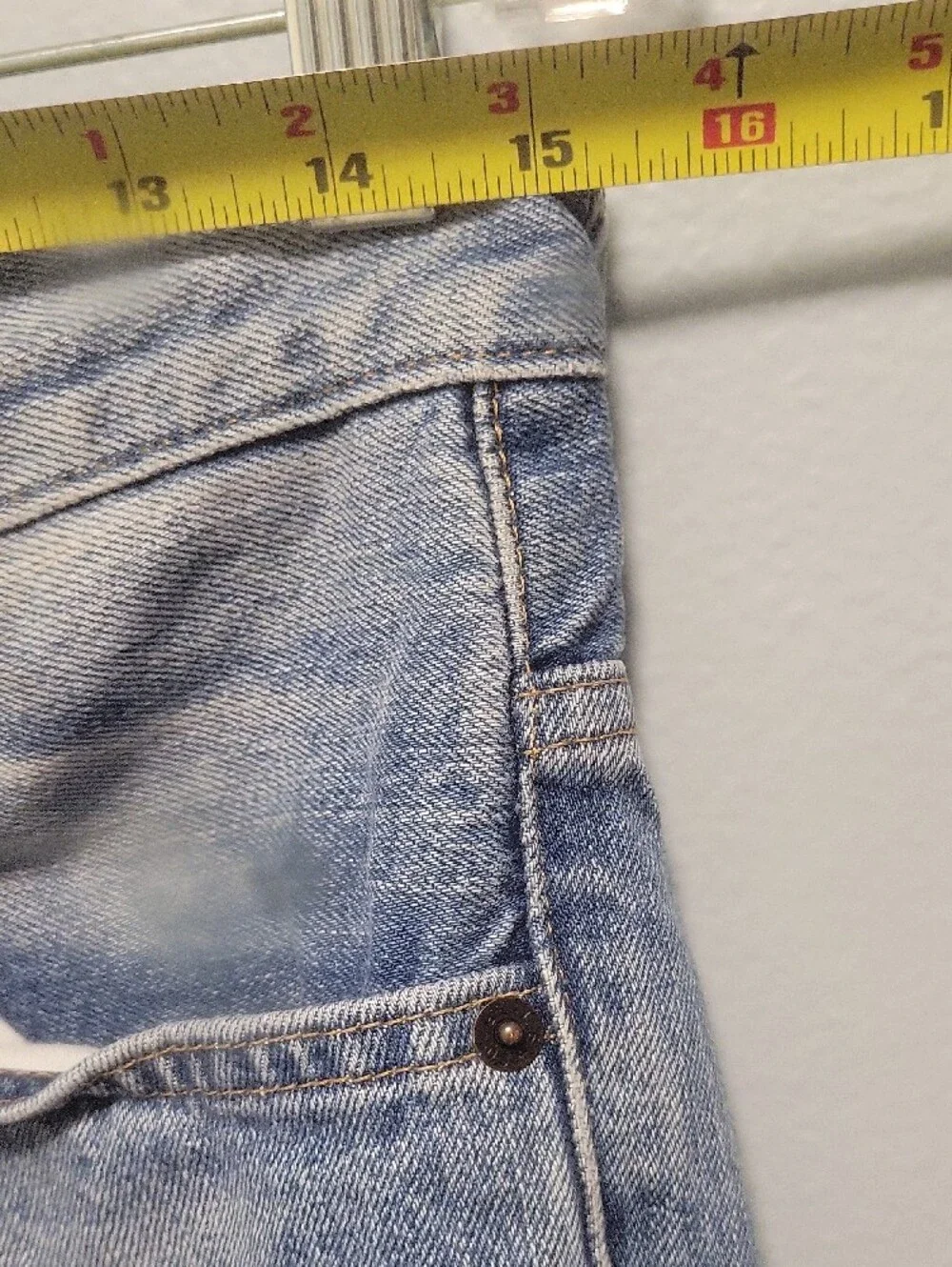 Vintage 517 Levi's Light Blue Distressed Straight Jeans